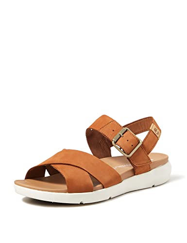 Timberland Damen Wilesport Leather Kn chelriemchen Sandalen, Braun Rust Nubuck, 42 EU von Timberland