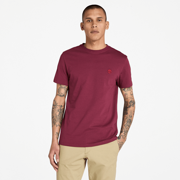 Timberland - Dunstan River Kurzarm-T-Shirt für Herren in Burgunderrot, Herren, Burgunderrot, Größe: M von Timberland