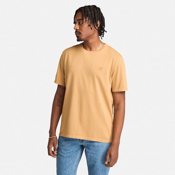 Timberland - Dunstan River Kurzarm-T-Shirt in Stückfärbung für Herren in Gelb, Herren, Gelb, Größe: 3XL von Timberland