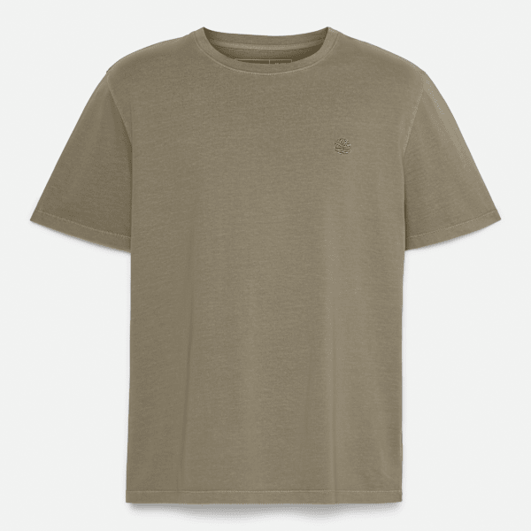Timberland - Dunstan River Kurzarm-T-Shirt in Stückfärbung für Herren in Grün, Mann, Grün, Größe: L von Timberland