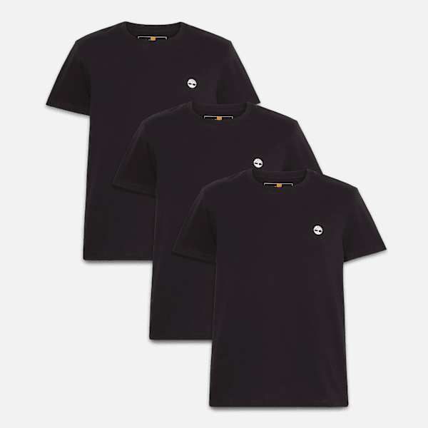 Timberland - Dunstan River T-Shirt im 3er-Pack für Herren in Schwarz, Mann, Schwarz, Größe: XXL von Timberland