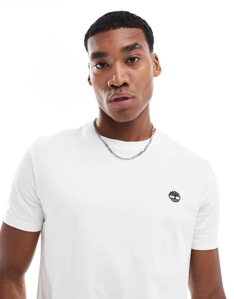 Timberland - Dunstan - T-Shirt in Weiß mit kleinem Brust-Logo von Timberland
