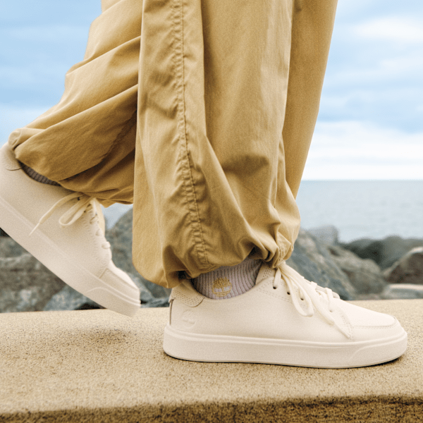 Timberland - Emerson Street Low-Top-Sneaker zum Schnüren für Damen in Weiß, Frau, Weiß, Größe: 38 von Timberland