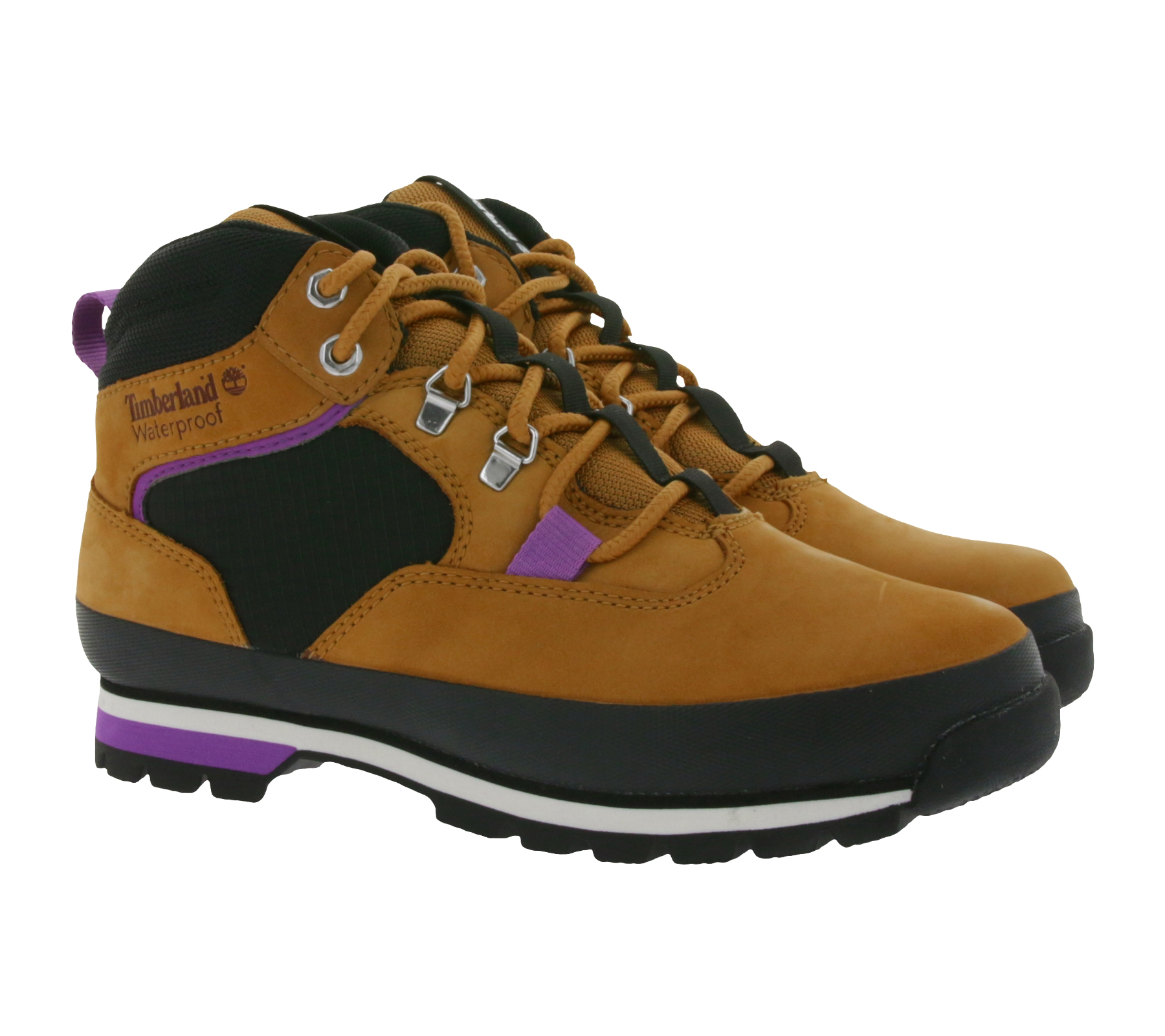 Timberland Euro Hiker Damen wasserdichte Wander-Schuhe Mid-Top Trekking-Boots mit Dry-Membran TB 0A2K32 231 Braun/Violett von Timberland