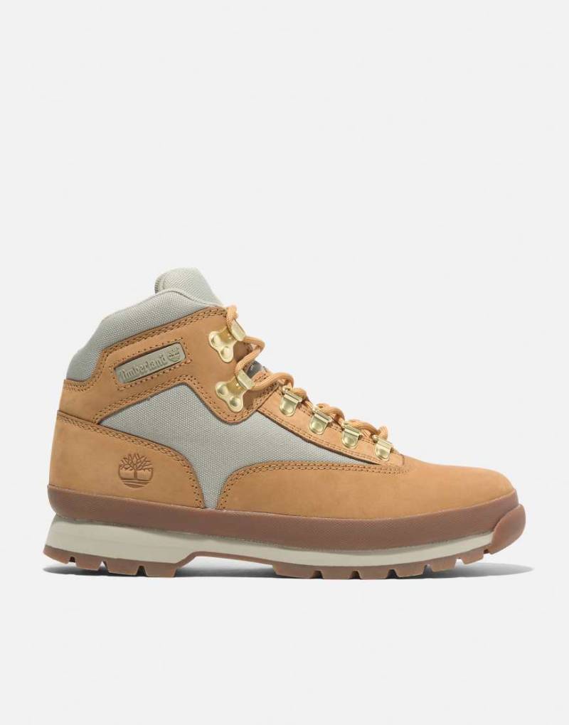 Timberland - Euro Hiker - Schnürstiefel in Weizenbraun aus Nubukleder-Gelb von Timberland