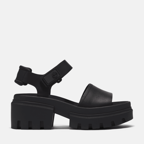 Timberland - Everleigh Sandale mit Fersenriemen für Damen in Schwarz, Frau, Schwarz, Größe: 39.5 von Timberland
