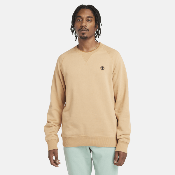 Timberland - Exeter River Loopback-Sweatshirt mit Rundhalsausschnitt für Herren in Gelb, Herren, Gelb, Größe: M von Timberland