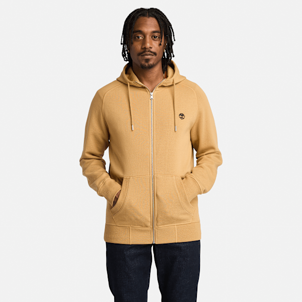 Timberland - Exeter River Kapuzenjacke mit gebürsteter Rückseite für Herren in Gelb, Mann, Gelb, Größe: M Timberland - Exeter River Kapuzenjacke mit gebürsteter Rückseite für Herren in Gelb, Mann, Gelb, Größe: M von Timberland