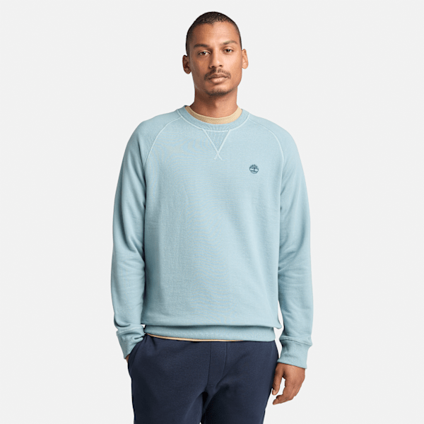 Timberland - Exeter River Loopback-Sweatshirt mit Rundhalsausschnitt für Herren in Blau, Herren, Blau, Größe: L von Timberland