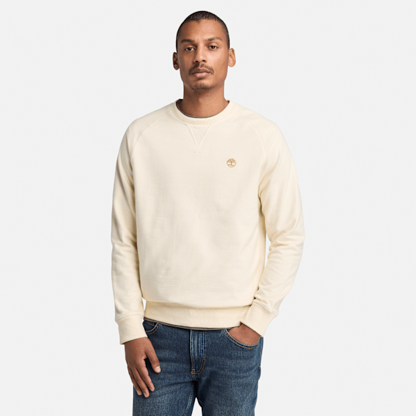 Timberland - Exeter River Loopback-Sweatshirt mit Rundhalsausschnitt für Herren in Hellbeige, Herren, Beige, Größe: XXL von Timberland