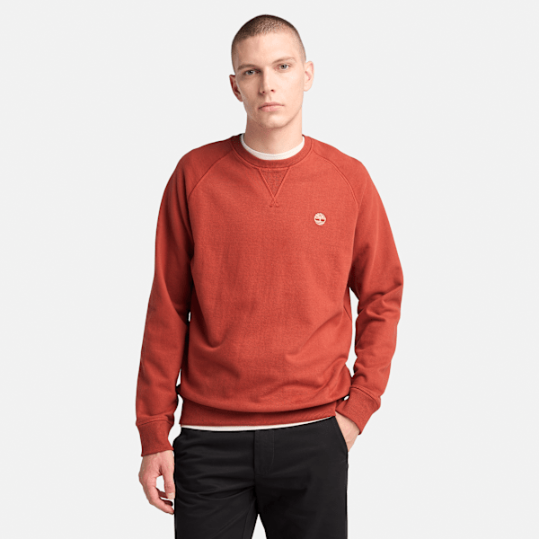 Timberland - Exeter River Loopback-Sweatshirt mit Rundhalsausschnitt für Herren in Rot, Herren, Rot, Größe: 3XL von Timberland