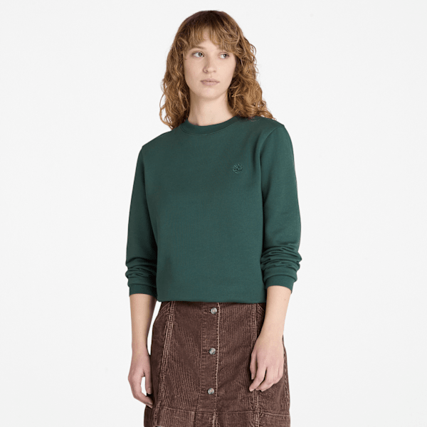 Timberland - Exeter River Sweatshirt mit gebürsteter Rückseite und Rundhalsausschnitt für Damen in Dunkelgrün, Frau, Grün, Größe: 3XL Timberland - Exeter River Sweatshirt mit gebürsteter Rückseite und Rundhalsausschnitt für Damen in Dunkelgrün, Frau, Grün, Größe: 3XL von Timberland