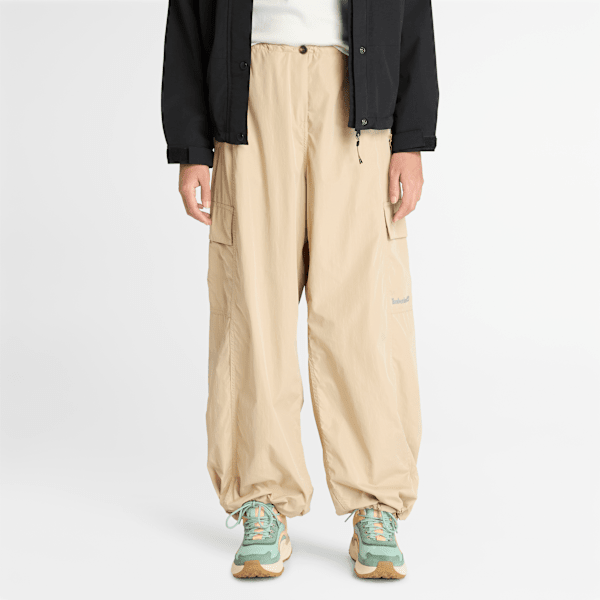 Timberland - Fallschirmhose für Damen in Beige, Frau, Beige, Größe: XL Timberland - Fallschirmhose für Damen in Beige, Frau, Beige, Größe: XL von Timberland