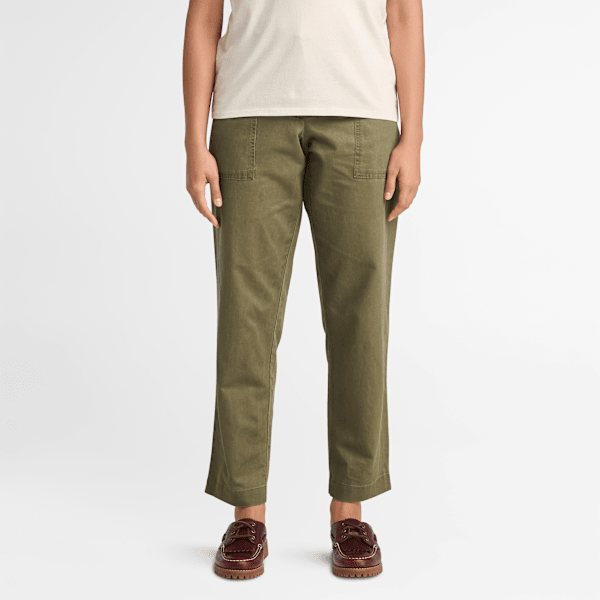 Timberland - Fatigue Utility-Hose aus Leinen für Damen in Grün, Damen, Grün, Größe: 23 von Timberland