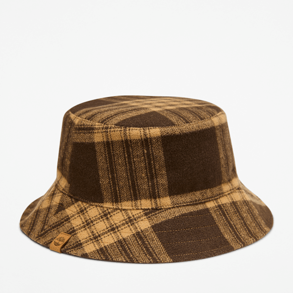 Timberland - Fischerhut zum Wenden mit Karomuster für Damen in Braun, Damen, Braun, Größe: LXL von Timberland