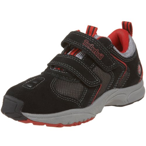 Timberland GLOWSTEP H&L 59888, Unisex - Kinder Sportschuhe - Wandern, schwarz, (BLK/RED), EU 27, (US 10) von Timberland