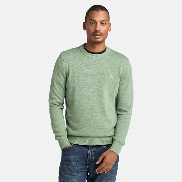Timberland - Garngefärbter Williams River Pullover aus Baumwolle für Herren in Grün, Herren, Grün, Größe: 3XL von Timberland