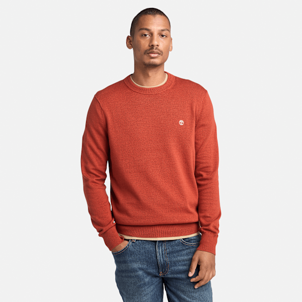Timberland - Garngefärbter Williams River Pullover aus Baumwolle für Herren in Rot, Herren, Rot, Größe: M von Timberland
