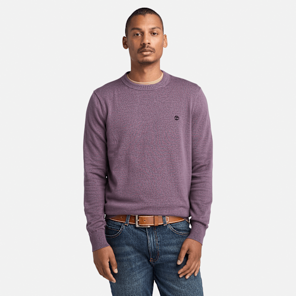 Timberland - Garngefärbter Williams River Pullover aus Baumwolle für Herren in Violett, Herren, Violett, Größe: 3XL von Timberland