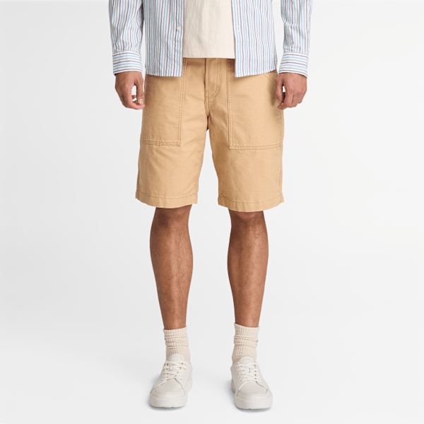 Timberland - Goffstown Fatigue Washed Canvas Shorts für Herren in Gelb, Herren, Gelb, Größe: 38 von Timberland