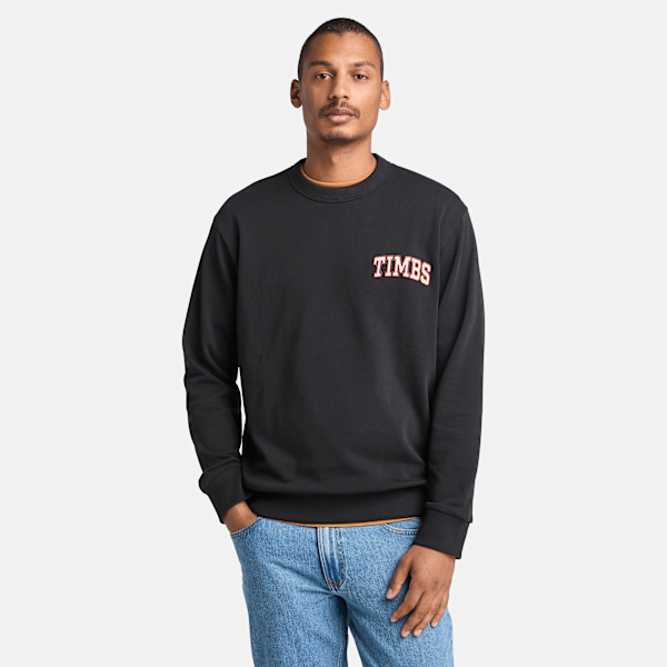 Timberland - Grafisches TIMBS Sweatshirt mit Rundhalsausschnitt für Herren in Schwarz, Mann, Schwarz, Größe: XL von Timberland