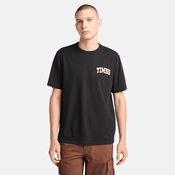 Timberland - Grafisches TIMBS T-Shirt für Herren in Schwarz, Mann, Schwarz, Größe: L Timberland - Grafisches TIMBS T-Shirt für Herren in Schwarz, Mann, Schwarz, Größe: L von Timberland