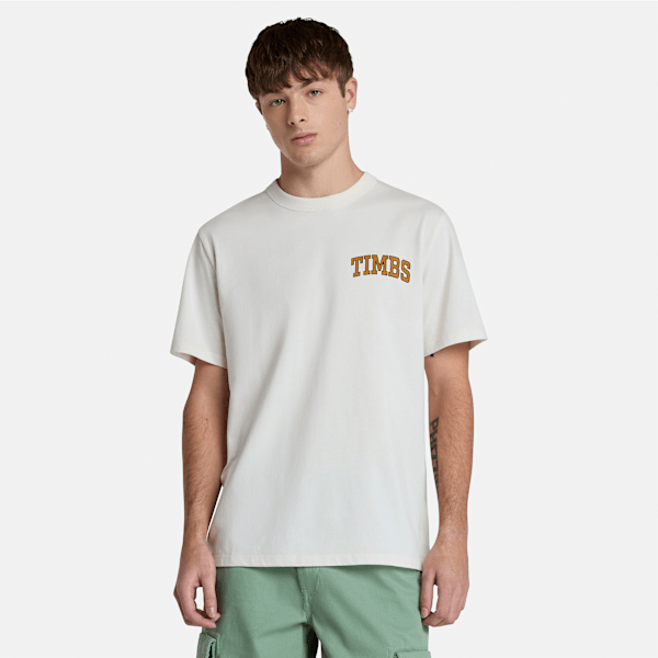 Timberland - Grafisches TIMBS T-Shirt für Herren in Weiß, Herren, Weiß, Größe: 3XL von Timberland