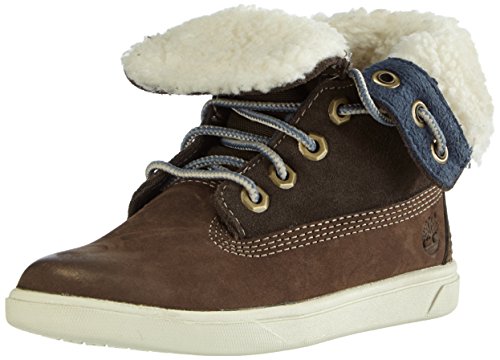 Timberland Groveton FTK_Girls Deering Fold Down, gefütterte Boots, Braun (DARK BROWN), 37 EU von Timberland