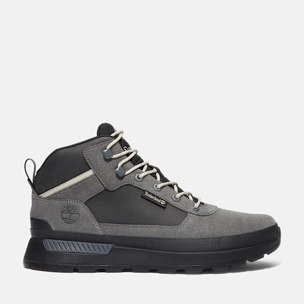 Timberland - Halbhoher Field Trekker Sneaker für Herren in Grau/Dunkelblau, Herren, Blau, Größe: 43 von Timberland