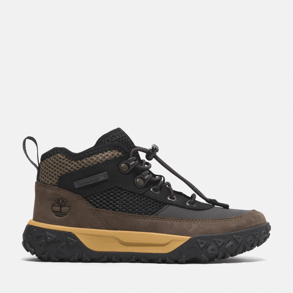 Timberland - Halbhoher GreenStride Motion 6 Bungee Sneaker für Jugendliche in Schwarz/Braun, Braun, Größe: 31 Timberland - Halbhoher GreenStride Motion 6 Bungee Sneaker für Jugendliche in Schwarz/Braun, Braun, Größe: 31 von Timberland