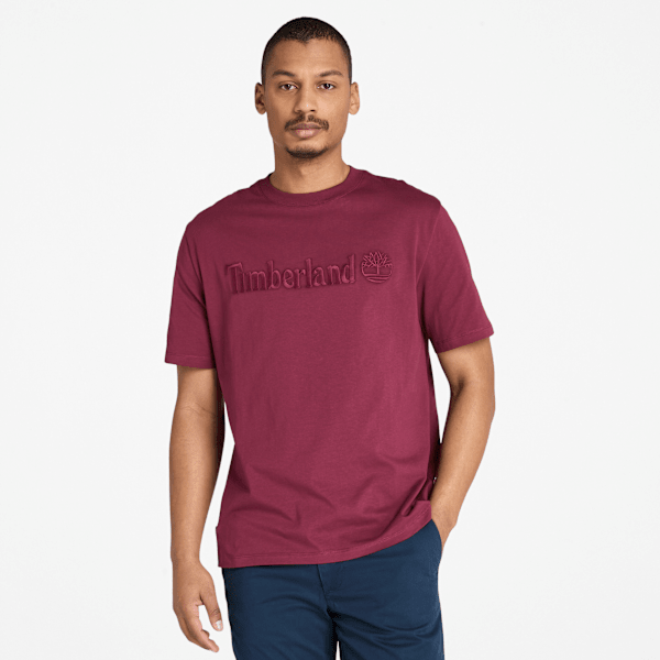 Timberland - Hampton Kurzarm-T-Shirt für Herren in Burgunderrot, Mann, Burgunderrot, Größe: S von Timberland