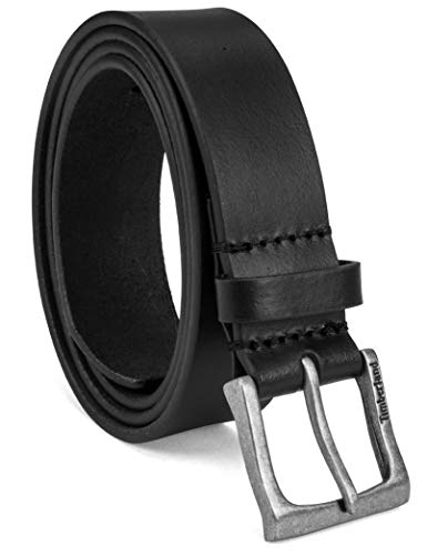 Timberland Herren 35Mm Boot Leather Belt Gürtel, schwarz, 44 von Timberland