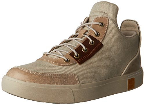Timberland Amherst HighTopCanvasChkString Cotton Canvas, Herren Chukka Boots, Weiß (String Cotton Canvas), 41.5 EU (7.5 Herren UK) von Timberland