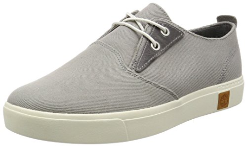 Timberland Herren Amherst PTOSteeple Grey Cotton Canvas Oxford Schnürhalbschuhe, Grau (Steeple, 43.5 EU von Timberland