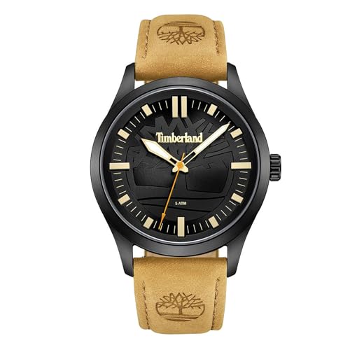 Timberland Herren Analog Quarz Uhr mit Leder Armband TDWGA0029601 von Timberland