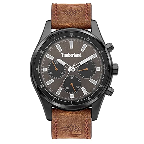 Timberland Herren Analog Quarz Uhr mit Leder Armband TDWGF2100402 von Timberland