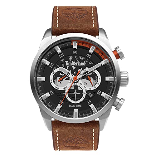 Timberland Herren Analog Quarz Uhr mit Leder Armband TDWGF2100602 von Timberland