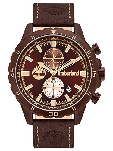 Timberland Armbanduhr Herren DUNFORD Leder 46mm von Timberland