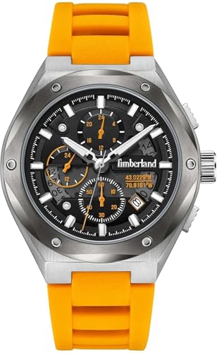 Timberland Herren Analog Quarz Uhr mit Silikon Armband TDWGQ2231202 von Timberland