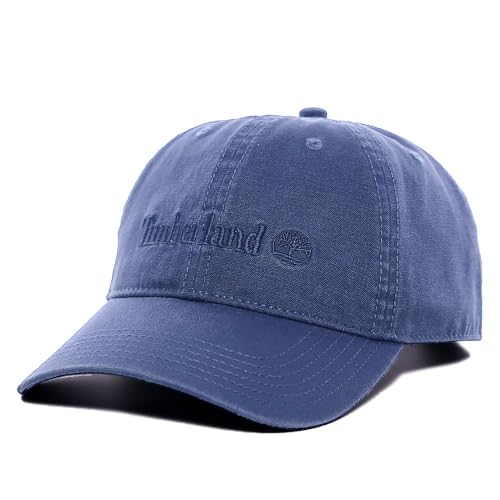 Timberland Cotton Canvas BB Cap Self Backstrap Baseball Cap Herren, blau, One size von Timberland