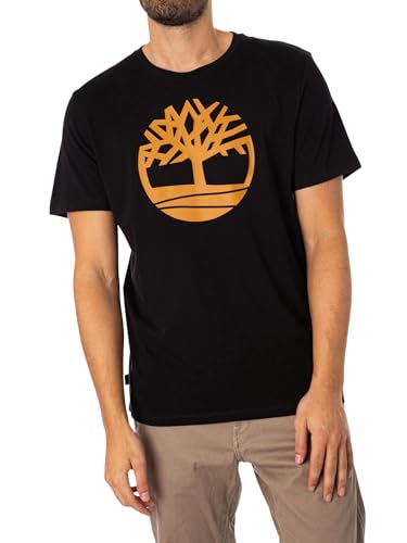 Timberland Herren Baum-Logo-T-Shirt, Black, S Timberland Herren Baum-Logo-T-Shirt, Black, S von Timberland
