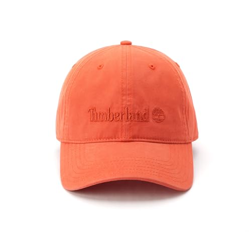 Timberland Herren Baumwollleinen Baseballkappe, Rost/Kupfer, Einheitsgröße von Timberland