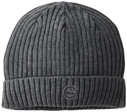 Timberland Herren Beanie Winter-Hut, anthrazit, Einheitsgröße von Timberland