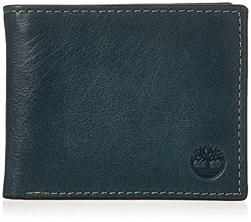 Timberland Herren Blix Leather Passcase Reisezubehör-zweifach gefaltetes Portemonnaie, Navy (Fine Break), Einheitsgröße von Timberland