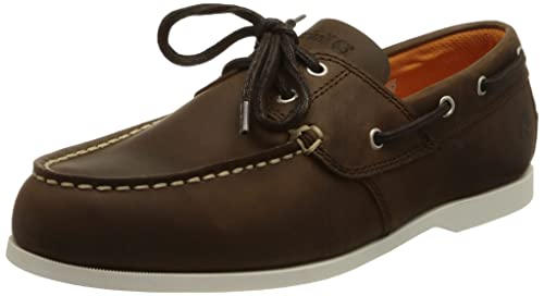 Timberland Herren Cedar Bay 2 Eye Boat Shoe, Dk Brown, 45.5 EU von Timberland