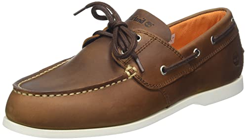 Timberland Herren Cedar Bay 2 Eye Boat Slipper, Md Brown Full Grain, 40 EU von Timberland