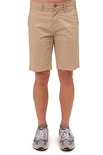 Timberland - Herren Chino Bermuda mit Logopatch, beige, 28 von Timberland