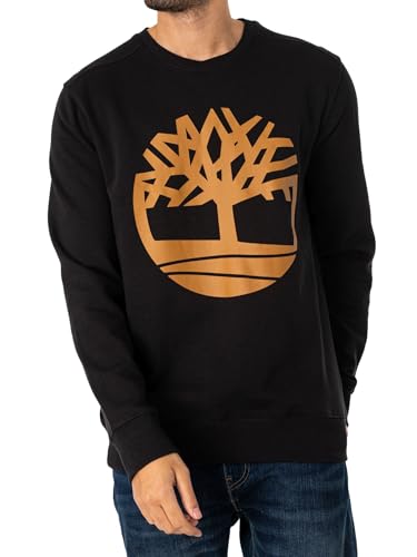Timberland Herren Core Tree Logo-Sweatshirt, Black, M von Timberland