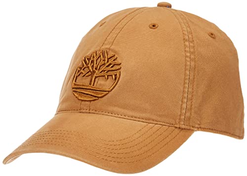 Timberland Herren Cotton Canvas Baseball Cap, weizenfarben, Einheitsgröße von Timberland