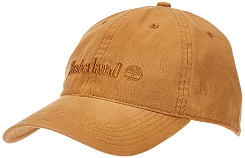 Timberland Herren Baumwollleinen Baseballkappe, Wheat/Flat Logo, Einheitsgröße von Timberland